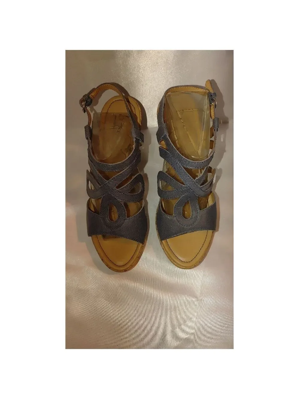 BOC Born Jalina Cork Wedge Sandals Size 9M